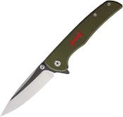 RR2672 Couteau Rough Ryder 1st Infantry Lame Acier Inoxydable Manche Green - Livraison Gratuite