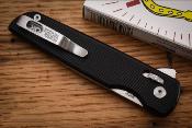 RR2720 Couteau Rough Rider Slide-Lock Wharncliffe Lame Acier D2 Manche G10 Black Sécurité Slide Lock - Livraison Gratuite