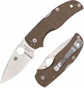 SC41MPCW5 Spyderco Native 5 - Lockback Lame Acier CPM CruWear Satin | Manche Micarta Brun Made USA - Livraison Gratuite