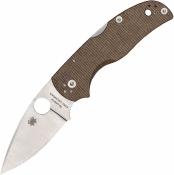 SC41MPCW5 Spyderco Native 5 - Lockback Lame Acier CPM CruWear Satin | Manche Micarta Brun Made USA - Livraison Gratuite