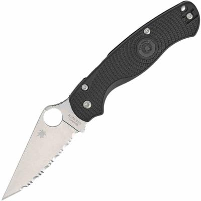 SC81SBK2 Couteau Spyderco Paramilitary 2 Lightweight | Lame Acier CTS-BD1N Satin | Manche FRN Noir | Compression Lock | Livraison Gratuite