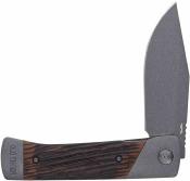 SCH1203147 Old Timer Frontier |  Couteau Lame Acier 7Cr Trailing Point Satin | Manche Luxewood Composite | Liner Lock | Livraison Gratuite