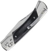 SCH1222017 Couteau Uncle Henry PLB7 Bear Paw Clip Point 7Cr13 - Manche Bois Laminé Noir - Sécurité Pivot Lock - Livraison Gratuite
