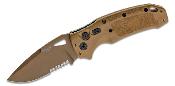 SIG36333 Couteau Automatique SIG Sauer K320A M17 Automatic Lame Acier S30V Coyote Tan Drop Point Combo USA - Livraison Gratuite