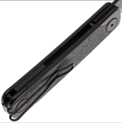 SRM131MGB Couteau SRM Enso 131M-GB Trailing Point Lame Acier Sandvik 14C28N Manche Black G10 Sécurité Liner Lock - Livraison Gratuite 