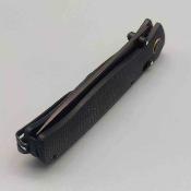 SRM255LMB2 SRM Medal 255L-MB – Couteau Pliant Ambi Lock Lame Drop Point 140Cr Laminé Manche Micarta Black Ambi Lock - Livraison Gratuite
