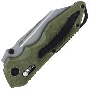 STTS016GN S-Tec Rapid Lock Green G10 Handle 8Cr14MoV Blade Axis-Lock Clip 