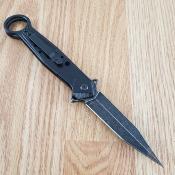 SWP1105621 Smith & Wesson M&P Linerlock – Couteau Pliant Tactique Manche Alu Noir Lame Dague Inox Clip de Poche - Livraison Gratuite