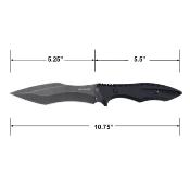 TFFIX120BK Couteau Tac Force Lame Fixed Blade Acier 3Cr13MoV Manche G10 Noir Etui Nylon - Livraison Gratuite