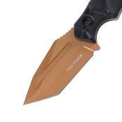 TFFIX121BNZ Couteau Tac Force Lame Acier 3Cr13MoV Manche G10 Noir Etui Nylon - Livraison Gratuite