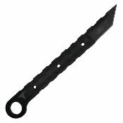 TKF3S05 – Takumitak Utility – Couteau fixe plate semelle – Lame Tanto Acier 3Cr13 Black Oxide  – Plaquettes FRN Noir – Étui POP Tek-Lock  – Livraison Gratuite