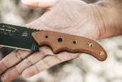 TPWILD04 TOPS Knives Wilderness Guide 4 – Lame Fixe Lame Acier 1095 Manche Tan Canvas Micarta Housse Nylon USA - Livraison Gratuite