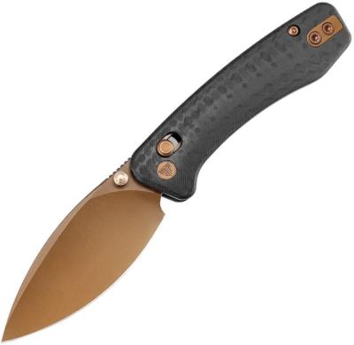 TVJM02CGN Couteau Trivisa Koala Crossbar Lock | Lame Acier Bohler N690 Drop Point Manche Carbon Fiber Pattern G10 - Livraison Gratuite