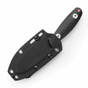 TVJM05BG14 Trivisa Trivisa Aubergine BG – Couteau Fixe Lame Acier 14C28N Manche G10 Black Étui Kydex – Livraison Gratuite 