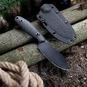 TVJM05BM14 Trivisa Eggplant BM – Couteau Fixe Lame Acier 14C28N Manche Micarta Black Étui Kydex – Livraison Gratuite 