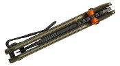 VOSA4105 Couteau Vosteed Vombat Lame Zulu M390 Manche Aluminium Olive Sécurité Crossbar Lock - Livraison Gratuite