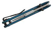 VOSA4108 Couteau Vosteed Vombat Bowie M390 Manche Aluminium Blue Sécurité Crossbar Lock - Livraison Gratuite