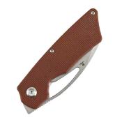 B3016a4 Couteau Goblin L Tenable Lame Acier 14C28N Sheepsfoot | Manche Plaquettes Brown Micarta | Liner Lock | Livraison Gratuite