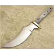 Lot de 2 Lames de Couteau à Customiser Upswept Skinner Acier Carbone BL101 - Free Shipping