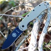 Couteau Esee Avispa Desert Tan Lame Black Acier D2 Manche FRN Framelock BRK1302DTB - Free Shipping