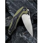 Couteau CIVIVI Plethiros Green G-10/Fibre de Carbone Acier D2 CIVC904B - Livraison Gratuite