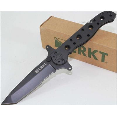 Couteau Tactical CRKT Tanto Carson Double Flipper Tactical Framelock Acier 8Cr13Mov CR10KSF - Free Shipping
