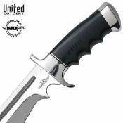 GH5037 Couteau Hibben Legionnaire Bowie | Lame Acier 7Cr17MoV | Manche Pakkawood Black & Housse Cuir - Livraison Gratuite