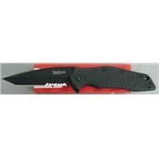 Couteau Kershaw Kuro Tanto Serrated Acier 8Cr13Mov Manche Fibre de Nylon KS1835TBLKST - Free Shipping