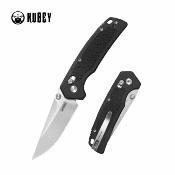 KUB464A Kubey Geri | Couteau Lame Acier 14C28N Satin | Manche G10 Black | Crossbar Lock | Livraison Gratuite