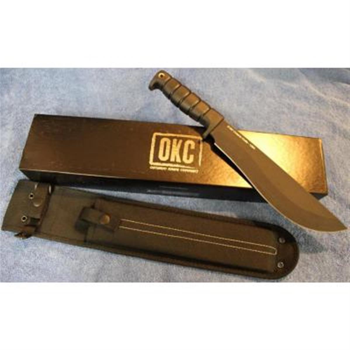 Couteau de Combat Ontario SP53 Bolo Lame Acier 5160 Manche Kraton Etui