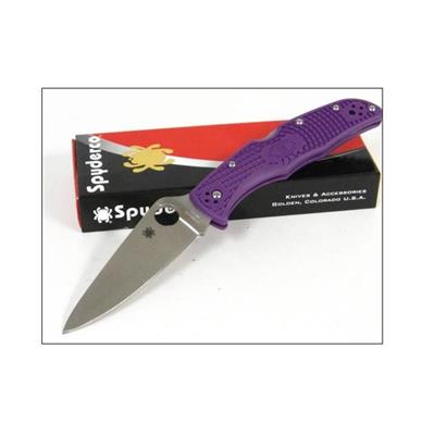 Couteau SPYDERCO Endura 4 - Spyderco Purple FRN ENDURA 4 Plain SC10FPPR