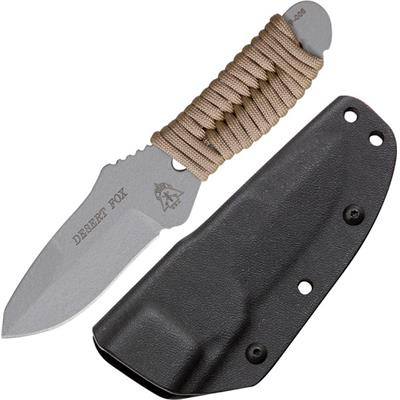 Couteau de Survie TOPS Desert Fox Acier Carbone 1095 Manche ParaCorde Tops Knives Made In USA TPDFOX01 - Free Shipping