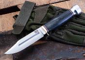 BA99256MBC Bark River Gladstone Hunter – Couteau de chasse Lame Acier CPM-154 Drop Point Manche Blk Micarta Etui Cuir USA - Livraison Gratuite