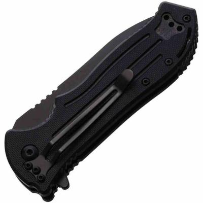 BH15PM211BK — Couteau Blackhawk Point Man Liner Lock A/O Lame Acier D2 Partiellement Serr Manche G10 Livraison Gratuite