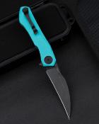BTKG59F Couteau Bestech Ivy | Lame Acier 14C28N Black Stonewash (HRC 58-60) | Manche Plaquettes Teal G10 | Linerlock | Livraison Gratuite