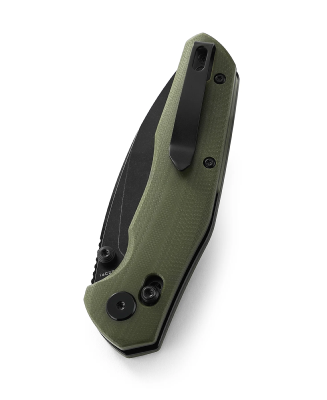 BTKMK02G — Couteau Bestechman Ronan Lame Acier 14C28N Drop Point Black PVD Stonewash Manche G10 Vert OD B-Lock - Livraison Gratuite