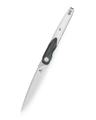 BTKMK14A Couteau Bestechman Lanza Black&White Drop Point Acier 14C28N Manche G10 Sécurité Linerlock - Livraison Gratuite
