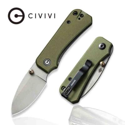 CIVC19068S5 Couteau CIVIVI Baby Banter Green Lame Nitro-V IKBS - Livraison Gratuite