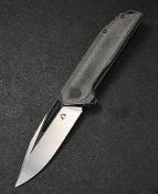 CMB10W Couteau CMB Lurker Black Micarta Lame Acier D2 IKBS - Livraison Gratuite