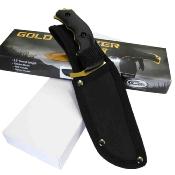 CN211548GD Couteau Rite Edge Hunter Tracker Tanto Gold Lame Acier Inox Etui - Livraison Gratuite