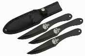 Lot de 6 CN211563 Rite Edge Skull Thrower Couteaux de Lancer Etui Nylon - Livraison Gratuite