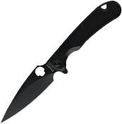 DGRF22FBB Couteau Daggerr Zhalo pliant tactique Lame Spear Point Acier D2 Blk Manche acier noir Frame Lock – Livraison Gratuite