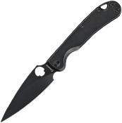 DGRF22FBBN Couteau DAGGERR Zhalo Lame Acier D2 Black DLC Manche Stainless Black Framelock - Livraison Gratuite