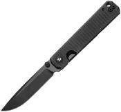 DTK4193TB Couteau Dreamtech Framelock Ti Black | Lame Acier D2 Black | Manche Titane Sculpté Noir | Thumb Stud - Livraison Gratuite