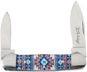 ER42454BL Couteau Pliant Gentleman Elk Ridge Manche Acrylique Bleu Deux Lames Acier 3Cr13 - Livraison Gratuite