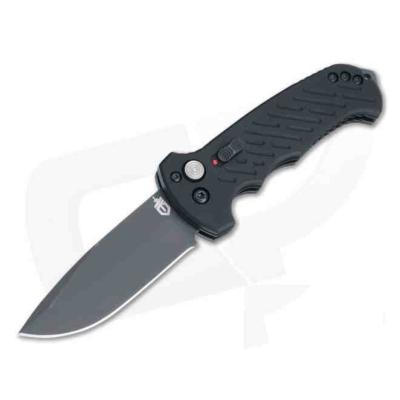 G1295 Couteau Automatique Gerber 06 Drop Point Lame Acier S30V Plain Manche Aluminium Made USA - Livraison Gratuite