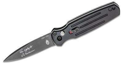 G1394 Couteau Automatique Gerber Applegate-Fairbairn Mini Covert Lame Acier S30V Black Made USA - Livraison Gratuite