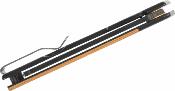 G4051 Couteau Gerber Quadrant Flipper Lame Sheepfoot Acier 7Cr17MoV Manche Acier/Bambou – Livraison Gratuite