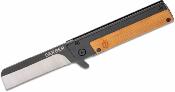 G4051 Couteau Gerber Quadrant Flipper Lame Sheepfoot Acier 7Cr17MoV Manche Acier/Bambou – Livraison Gratuite
