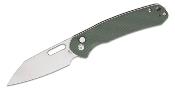 J1925AMGN Couteau CJRB Pyrite Wharncliffe Od Green Lame Acier AR-RPM9 Button Lock IKBS - Livraison Gratuite